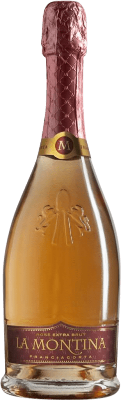 42,95 € Spedizione Gratuita | Spumante rosato La Montina Brut Extra D.O.C.G. Franciacorta lombardia Italia Nebbiolo, Chardonnay Bottiglia 75 cl