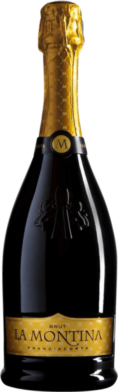 36,95 € Spedizione Gratuita | Spumante bianco La Montina Brut D.O.C.G. Franciacorta lombardia Italia Nebbiolo, Chardonnay Bottiglia 75 cl