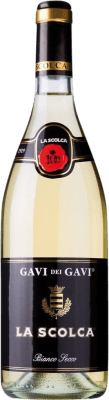 17,95 € Envío gratis | Vino blanco La Scolca Etichetta Nera D.O.C.G. Cortese di Gavi Piemonte Italia Cortese Media Botella 37 cl