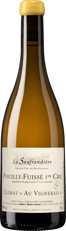 77,95 € Envío gratis | Vino blanco La Soufrandière Climat au Vignerais Zen A.O.C. Pouilly-Fuissé Borgoña Francia Chardonnay Botella 75 cl