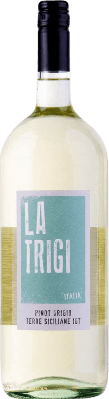 14,95 € 送料無料 | 白ワイン La Trigi I.G.T. Terre Siciliane シチリア島 イタリア Pinot Gris — ピノ・グリ マグナムボトル 1,5 L