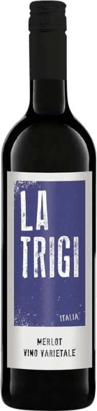 9,95 € 免费送货 | 红酒 La Trigi I.G.T. Venezia Venecia 意大利 Merlot 瓶子 75 cl