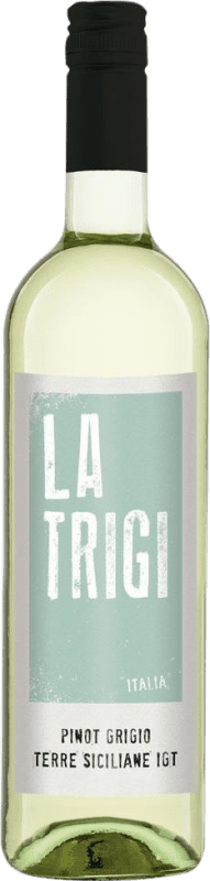 8,95 € 送料無料 | 白ワイン La Trigi I.G.T. Terre Siciliane シチリア島 イタリア Pinot Grey ボトル 75 cl