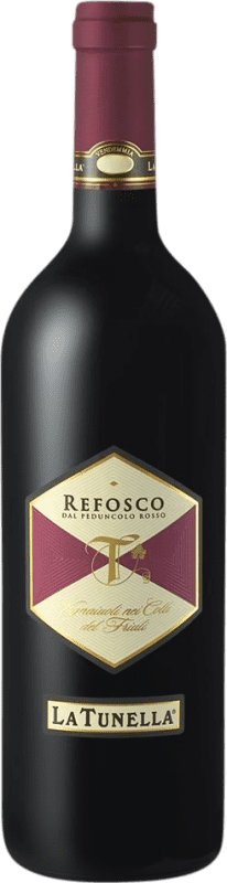 21,95 € Envío gratis | Vino tinto La Tunella D.O.C. Colli Orientali del Friuli Venecia Italia Refosco Botella 75 cl