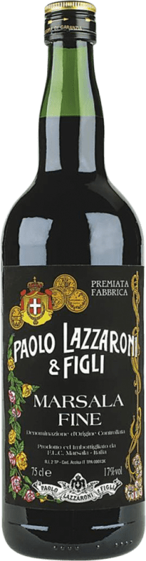 17,95 € Free Shipping | Fortified wine Lazzaroni Fine D.O.C. Marsala Venecia Italy Bottle 75 cl