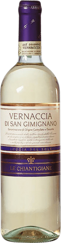 8,95 € Бесплатная доставка | Белое вино Le Chiantigiane Loggia del Sole D.O.C.G. Vernaccia di San Gimignano Тоскана Италия бутылка 75 cl