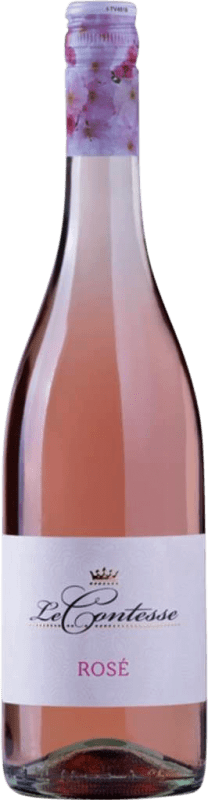 8,95 € Envio grátis | Espumante rosé Le Contesse Frizzante Rosé I.G.T. Marca Trevigiana Venecia Itália Pinot Preto, Nebbiolo Garrafa 75 cl