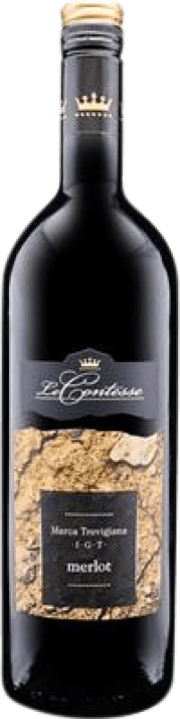 12,95 € Spedizione Gratuita | Vino rosso Le Contesse I.G.T. Veneto Veneto Italia Merlot Bottiglia 1 L