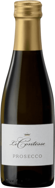 3,95 € Envío gratis | Espumoso blanco Le Contesse Frizzante D.O.C. Prosecco Venecia Italia Glera Botellín 20 cl