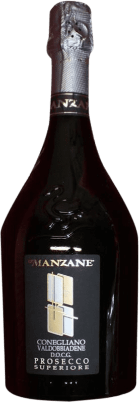 11,95 € 送料無料 | 白スパークリングワイン Le Manzane Brut D.O.C.G. Prosecco di Valdobbiadene Superiore di Cartizze Venecia イタリア Glera ボトル 75 cl