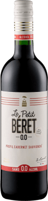 9,95 € Бесплатная доставка | Красное вино Le Petit Béret Rouge Occitania Франция Cabernet Sauvignon, Nebbiolo бутылка 75 cl Без алкоголя