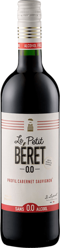 10,95 € Envío gratis | Vino Tinto Le Petit Béret Occitania Francia Cabernet Sauvignon, Nebbiolo Botella 75 cl Sin Alcohol