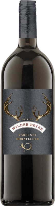 12,95 € Envio grátis | Vinho tinto Lergenmüller Wilder Roter Seco Q.b.A. Pfälz Pfälz Alemanha Cabernet, Dornfelder Garrafa 1 L