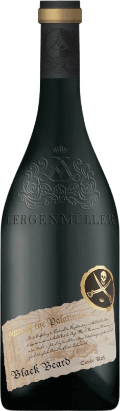 19,95 € 免费送货 | 红酒 Lergenmüller Black Beard Cuvée Rotwein 干 Q.b.A. Pfälz 普法尔茨 德国 Merlot, Cabernet Sauvignon, Saint Laurent 瓶子 75 cl