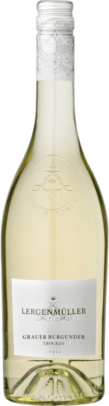 14,95 € Envio grátis | Vinho branco Lergenmüller Seco Q.b.A. Pfälz Pfälz Alemanha Pinot Cinza Garrafa 75 cl