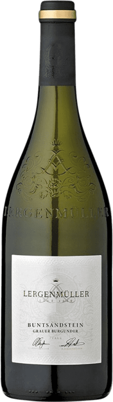 22,95 € Envio grátis | Vinho Branco Lergenmüller Buntsandstein Trocken — Seco Q.b.A. Pfälz Pfälz Alemanha Pinot Cinzento 75 cl