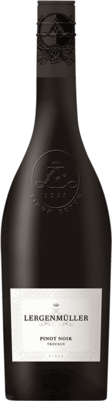 9,95 € 免费送货 | 红酒 Lergenmüller 干 Q.b.A. Pfälz 普法尔茨 德国 Pinot Black 瓶子 75 cl