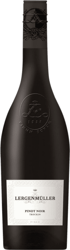 10,95 € Spedizione Gratuita | Vino Rosso Lergenmüller Trocken — Secco Q.b.A. Pfälz PFALZ Germania Pinot Nero Bottiglia 75 cl