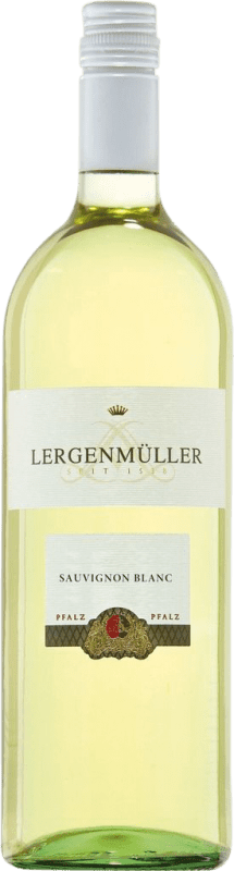 10,95 € Envío gratis | Vino Blanco Lergenmüller Trocken — Seco Q.b.A. Pfälz Pfälz Alemania Sauvignon Botella 1 L
