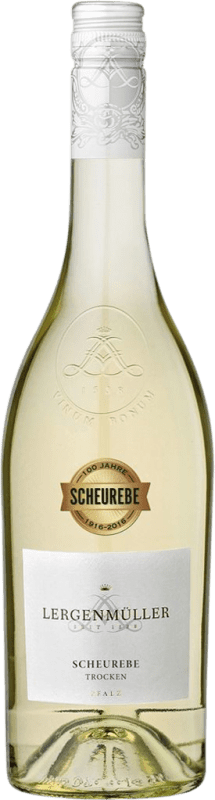 10,95 € Envío gratis | Vino Blanco Lergenmüller Trocken — Seco Q.b.A. Pfälz Pfälz Alemania Scheurebe Botella 75 cl