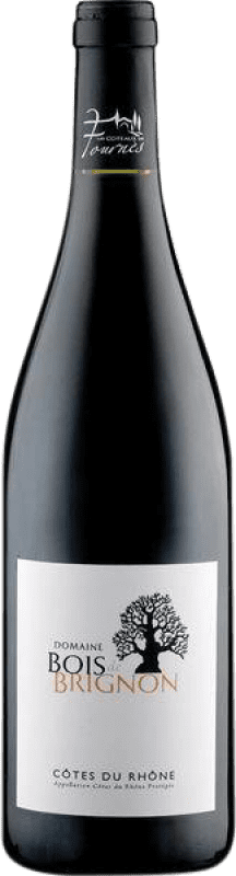 10,95 € 免费送货 | 红酒 Les Coteaux de Fournès Bois de Brignon A.O.C. Côtes du Rhône 罗纳 法国 Grenache, Nebbiolo, Cinsault 瓶子 75 cl