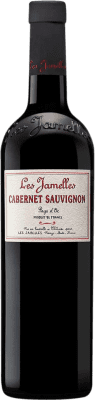 7,95 € Бесплатная доставка | Красное вино Les Jamelles I.G.P. Vin de Pays Languedoc Лангедок-Руссильон Франция Cabernet Sauvignon бутылка 75 cl