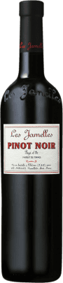 11,95 € 免费送货 | 红酒 Les Jamelles I.G.P. Vin de Pays d'Oc 法国 Pinot Black 瓶子 75 cl