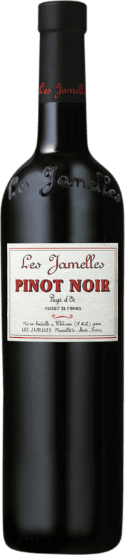 11,95 € Envio grátis | Vinho tinto Les Jamelles I.G.P. Vin de Pays d'Oc França Pinot Preto Garrafa 75 cl