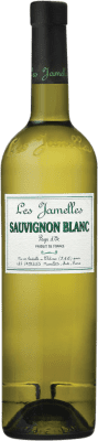 17,95 € Бесплатная доставка | Белое вино Les Jamelles I.G.P. Vin de Pays d'Oc Франция Sauvignon White бутылка 75 cl