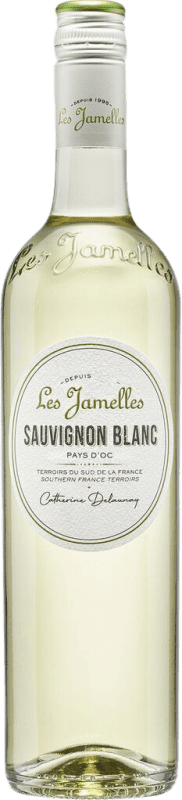 12,95 € Kostenloser Versand | Weißwein Les Jamelles I.G.P. Vin de Pays d'Oc Frankreich Sauvignon Weiß Flasche 75 cl