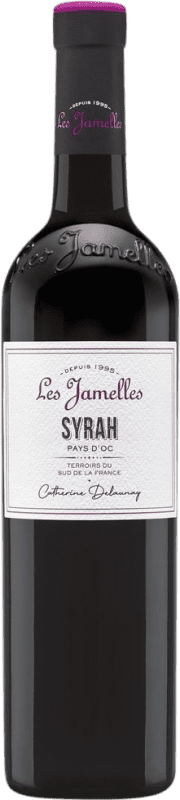 10,95 € Бесплатная доставка | Красное вино Les Jamelles I.G.P. Vin de Pays d'Oc Франция Syrah бутылка 75 cl