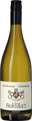 7,95 € Envio grátis | Vinho branco Les Vignerons du Narbonnais La Grange Bertolet I.G.P. Vin de Pays d'Oc Bordeaux França Chardonnay, Colombard Garrafa 75 cl