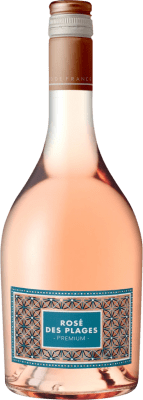 12,95 € Kostenloser Versand | Rosé-Wein Les Vins de Saint Saturnin Rosé des Plages Premium Gris Mont Baudile I.G.P. Vin de Pays d'Oc Frankreich Grenache, Carignan, Cinsault Flasche 75 cl