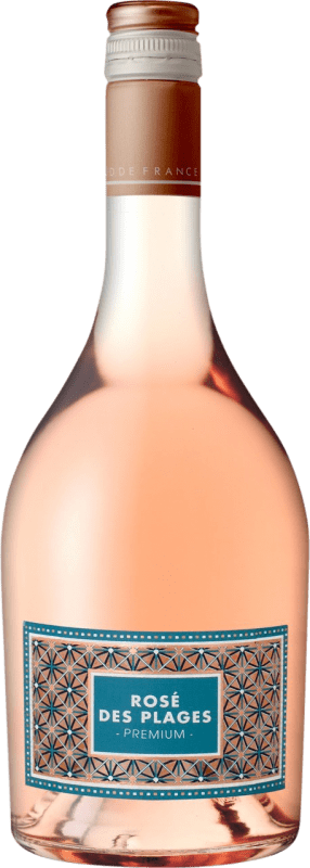 13,95 € Envio grátis | Vinho Rosé Les Vins de Saint Saturnin Plages Gris Mont Baudile Rosé, Premium I.G.P. Vin de Pays d'Oc França Garnacha — Grenache, Cariñena — Carignan, Cinsault Garrafa 75 cl