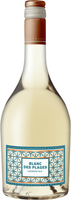 9,95 € Бесплатная доставка | Белое вино Les Vins de Saint Saturnin Blanc des Plages I.G.P. Vin de Pays Saint Guilhem le Désert Франция Vermentino бутылка 75 cl