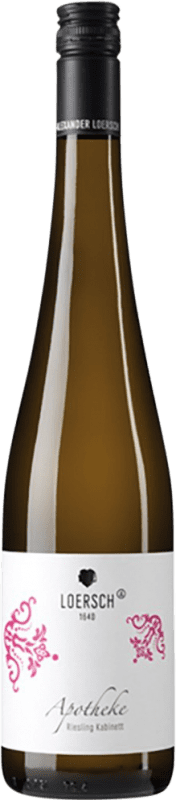 16,95 € Бесплатная доставка | Белое вино Loersch Apotheke Kabinett Q.b.A. Mosel Mosel Германия Riesling бутылка 75 cl