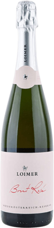 36,95 € 送料無料 | ロゼのスパークリングワイン Loimer Brut — ブリュット Rosé — ロゼ レセルバ I.G. Kamptal カムタル オーストリア Nebbiolo — ネッビオーロ, Zweigelt — ツヴァイゲルト ボトル 75 cl