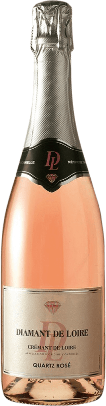 15,95 € Envio grátis | Espumante rosé Loire Proprietés Diamant Rosé Brut A.O.C. Crémant de Loire Loire França Cabernet Franc Garrafa 75 cl