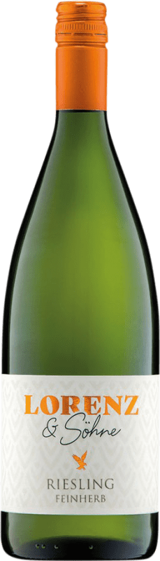 11,95 € Envio grátis | Vinho branco Lorenz & Söhne Semi-seco Semi-doce Q.b.A. Nahe Nahe Alemanha Riesling Garrafa 1 L