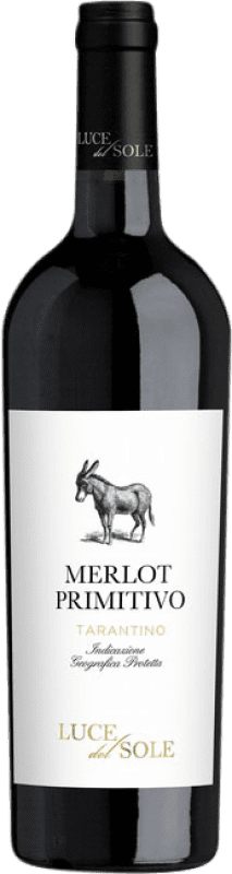 11,95 € Envio grátis | Vinho tinto Luce del Sole Primitivo Merlot I.G.T. Tarantino Itália Merlot, Primitivo Garrafa 75 cl