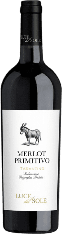 13,95 € 送料無料 | 赤ワイン Luce del Sole Primitivo Merlot I.G.T. Tarantino イタリア Merlot — メルロー, Primitivo — プリミティーヴォ 75 cl