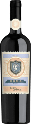 11,95 € Envío gratis | Vino Tinto Luce del Sole D.O.C. Roma Lazio Italia Syrah, Montepulciano, Cesanese Botella 75 cl