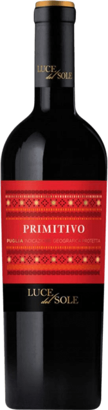 10,95 € Spedizione Gratuita | Vino Rosso Luce del Sole I.G.T. Puglia Puglia Italia Primitivo 75 cl