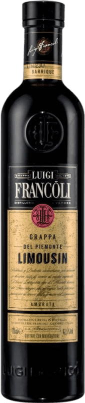 43,95 € Envio grátis | Aguardente Grappa Luigi Francoli Barrique del Limousin Itália Garrafa 70 cl