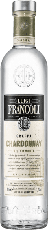 36,95 € Free Shipping | Grappa Luigi Francoli Italy Chardonnay 70 cl