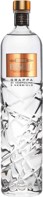42,95 € Envio grátis | Grappa Luigi Francoli Sorsi di Luce Itália Nebbiolo, Vespolina Garrafa 70 cl