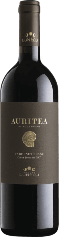 98,95 € Бесплатная доставка | Красное вино Lunelli Auritea I.G.T. Costa Toscana Тоскана Италия Cabernet Franc бутылка 75 cl