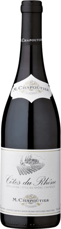 14,95 € Бесплатная доставка | Красное вино Michel Chapoutier A.O.C. Côtes du Rhône Рона Франция Garnacha — Гренаш, Nebbiolo — Неббиоло 75 cl