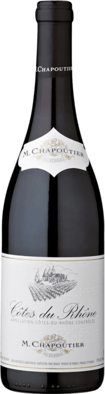 12,95 € Бесплатная доставка | Красное вино Michel Chapoutier A.O.C. Côtes du Rhône Рона Франция Grenache, Nebbiolo бутылка 75 cl