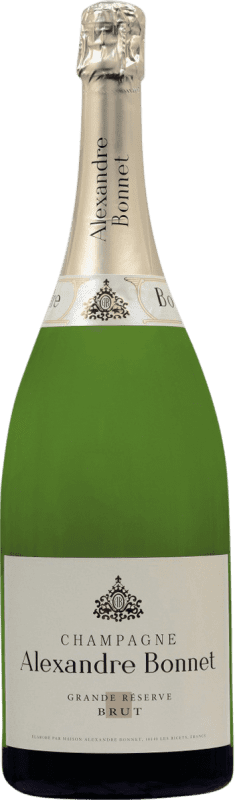 148,95 € Бесплатная доставка | Белое игристое Alexandre Bonnet брют Гранд Резерв A.O.C. Champagne шампанское Франция Pinot Black, Chardonnay, Pinot Meunier бутылка Магнум 1,5 L